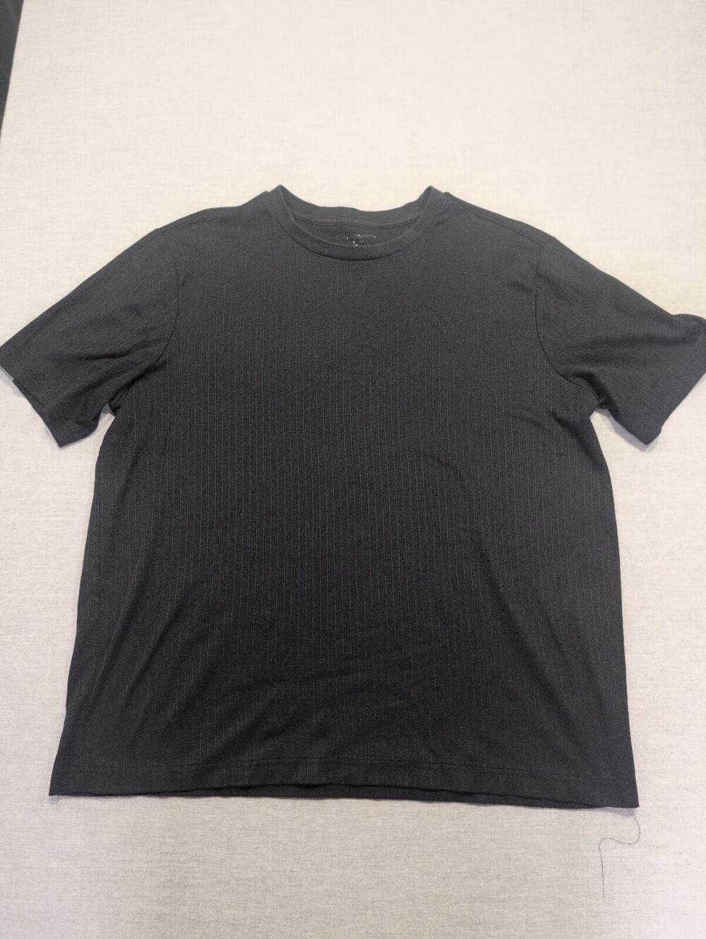 Croft & Barrow black ribbed short sleeve top